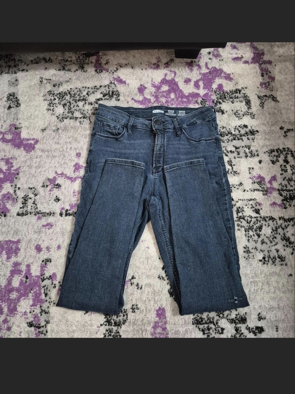 Old Navy Black Rockstar Super Skinny High-Rise Jeans